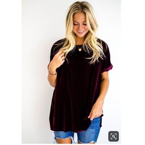 ROOLEE Velvet Tunic in Orchid